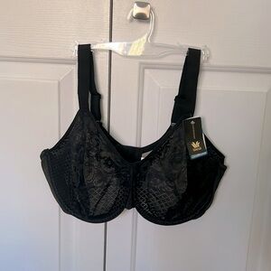 NWT Wacoal Visual Effects Minimizer Bra, size 38DDD, color: Black